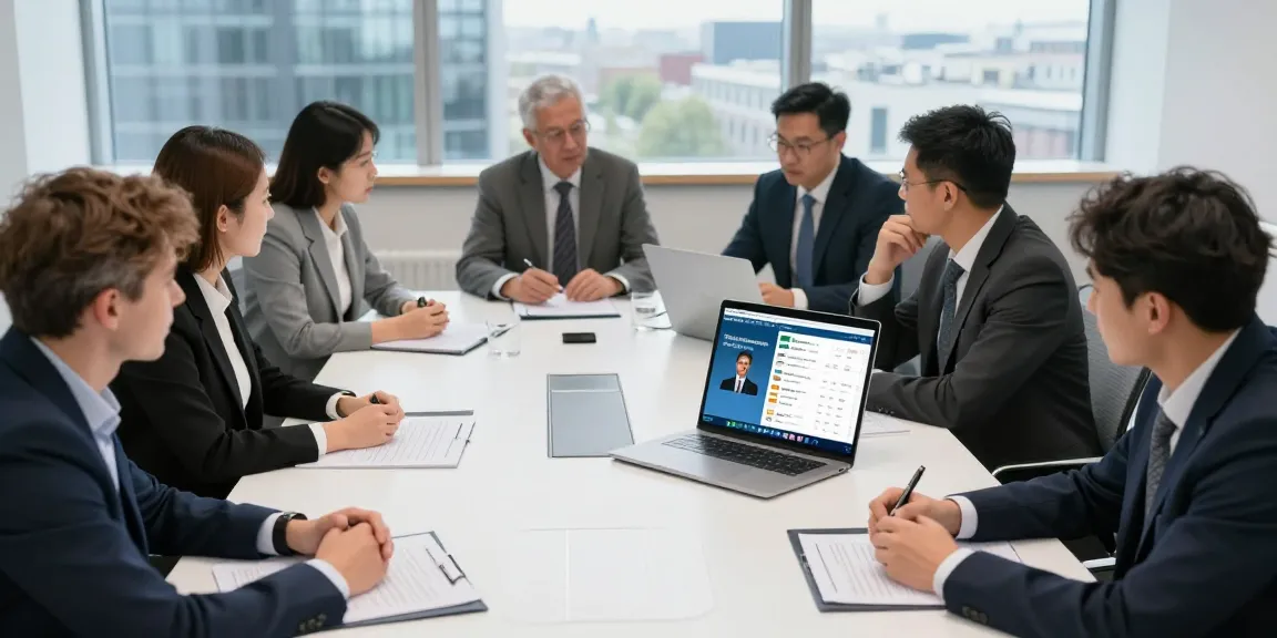 Team collaborating in a professional office for director lookup Ireland.