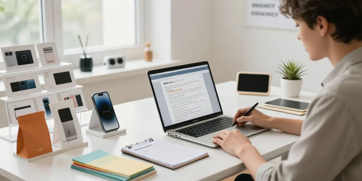 Entrepreneur using AI to write Shopify product descriptions