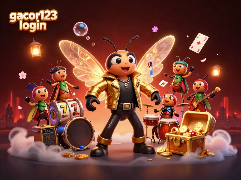 Engage with gacor123 login for an electrifying gaming experience featuring vibrant character action.