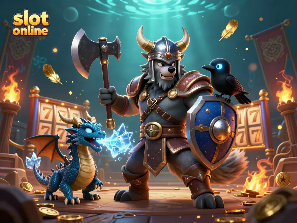 Engaging slot online gaming scene featuring characters and elements of adventure and excitement.