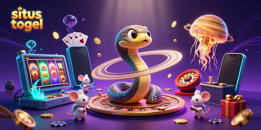 Experience the thrill of situs togel as astronaut mice place bets on a cosmic roulette wheel.