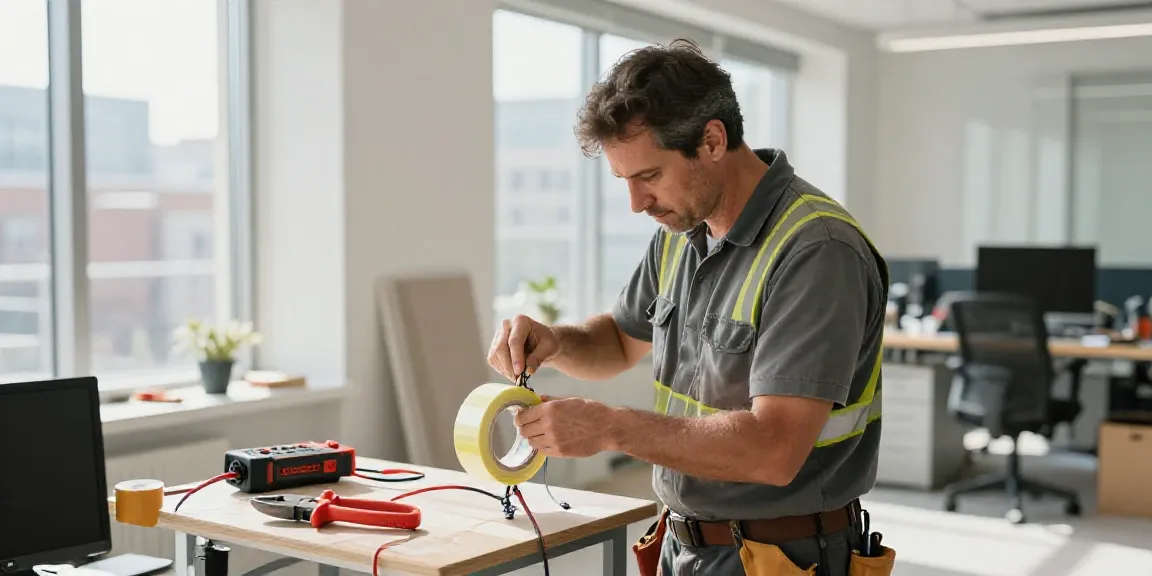 Situs Super33 used by electrician for safe wiring in a modern workspace.